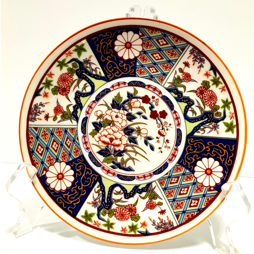 Vintage Imari Ware Made In Japan Decorative Plate Wall Plague Porcelain 6.25”
